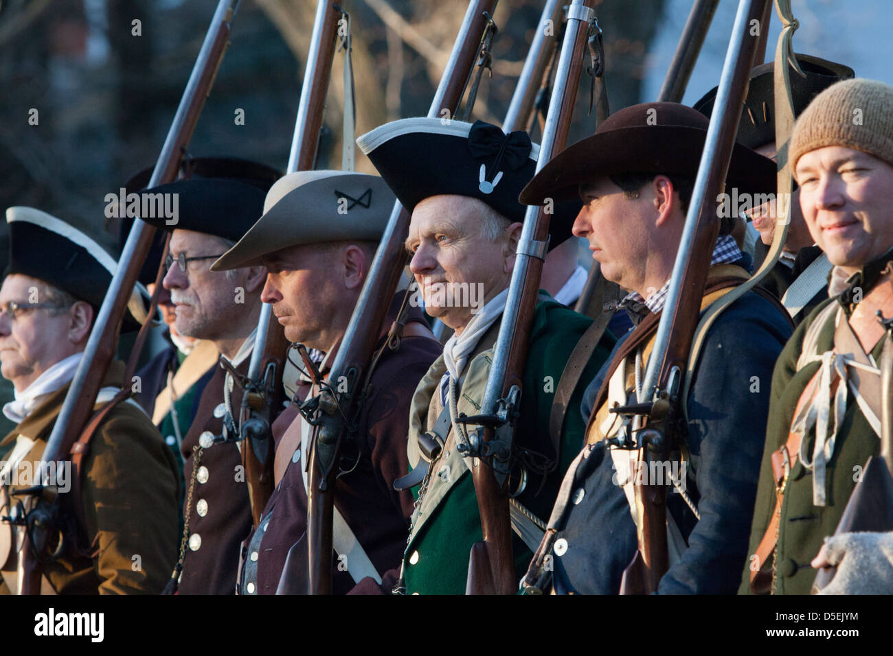 Patriot`s Day , Lexington,Massachusetts, New England, USA Stock Photo